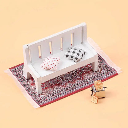 1:12 Scale Turkish Style Miniature Dollhouse Carpet – Floor Covering for Playing House & Doll Accessories