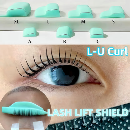 Libeauty 7 Paris Reusable Lash Lift Shield Pads – Silicone Eyelash Curler & Curling Iron Accessories, Makeup Tool