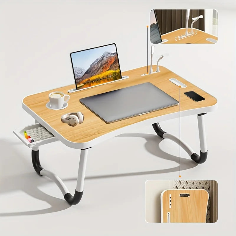 Ultra Large Portable Laptop Bed Table – Foldable Computer Desk for Bed, Sofa, or Floor